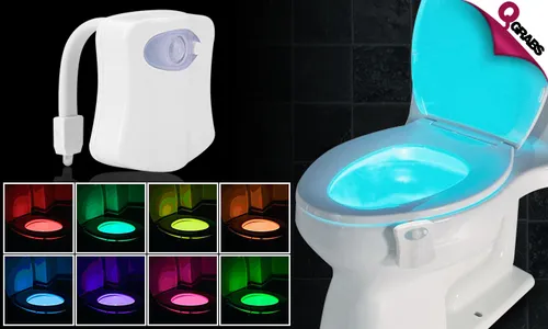 Motion-Activated LED Toilet Seat Light!